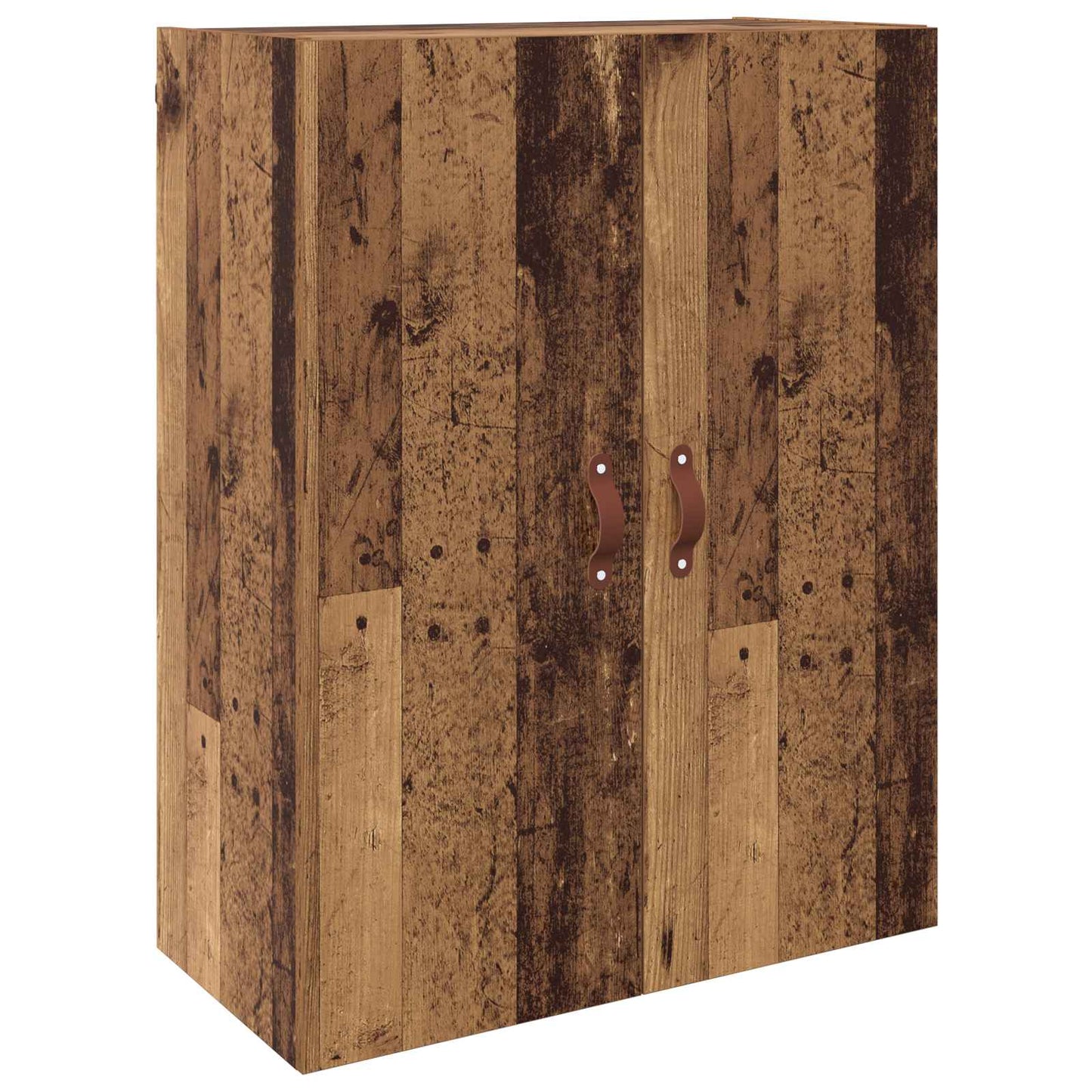 Väggmonterat skåp 2 pcs Gammalt trä 69,5 x 34 x 90 cm