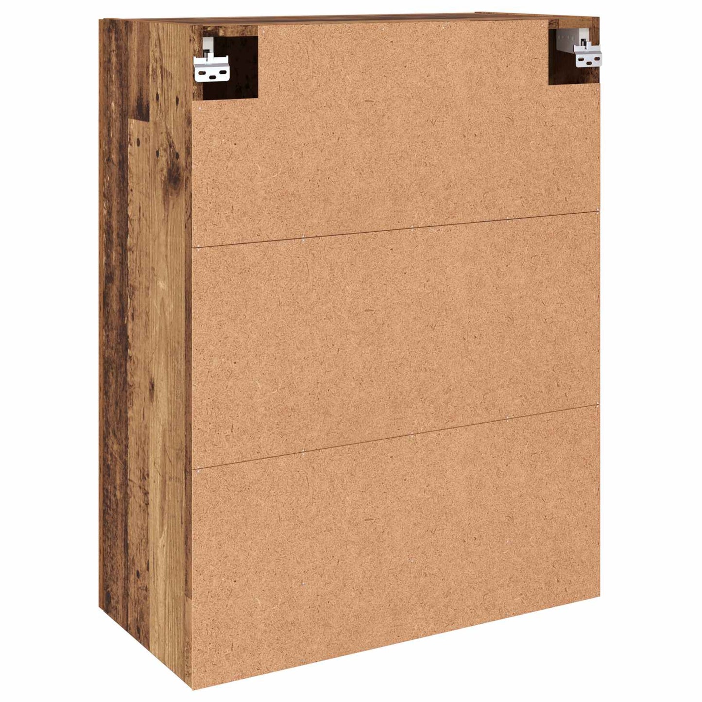 Väggmonterat skåp 2 pcs Gammalt trä 69,5 x 34 x 90 cm