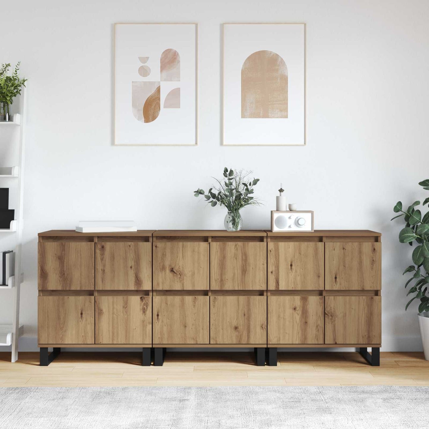 Sideboard 3 pcs Artisan Ek 60 x 35 x 70 cm