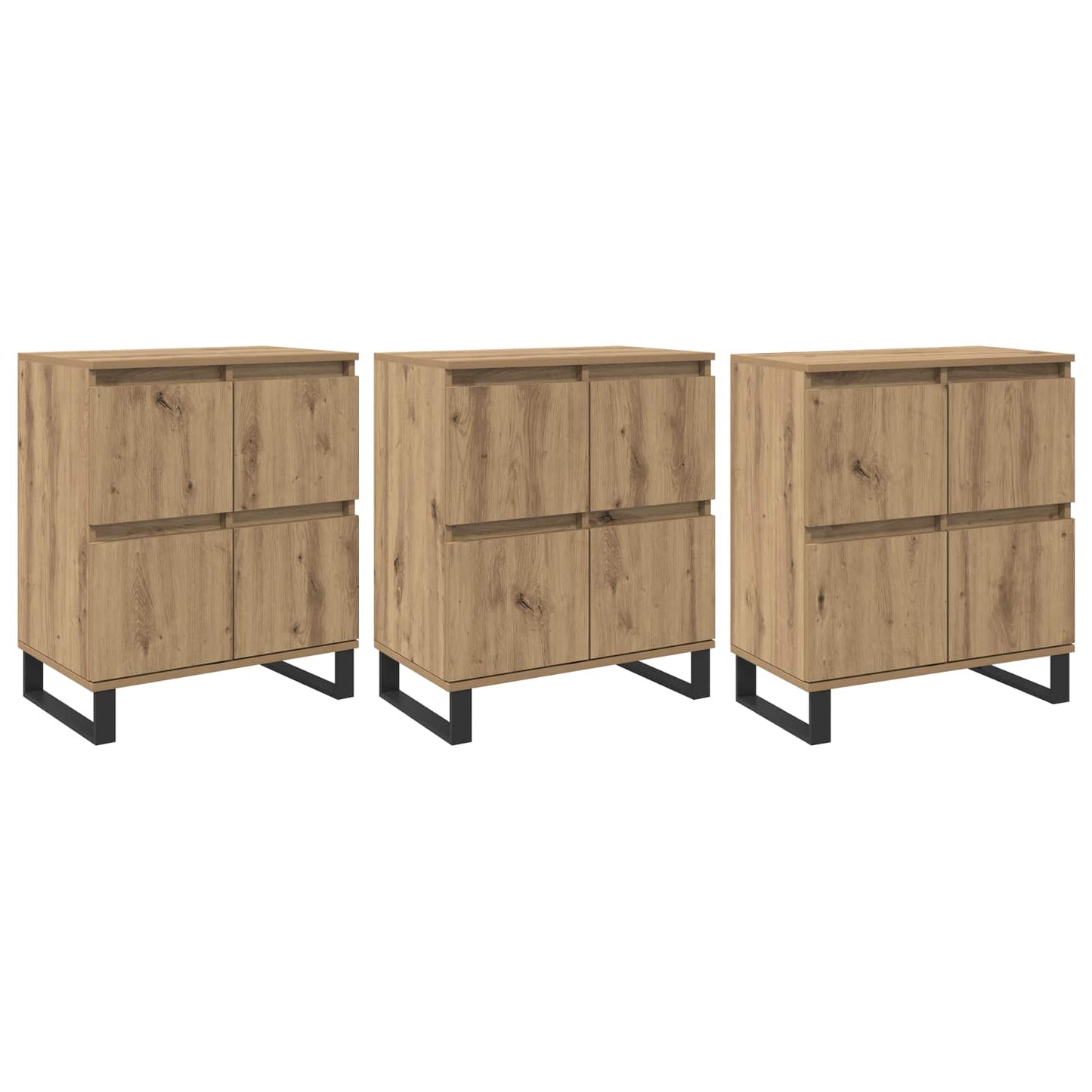 Sideboard 3 pcs Artisan Ek 60 x 35 x 70 cm