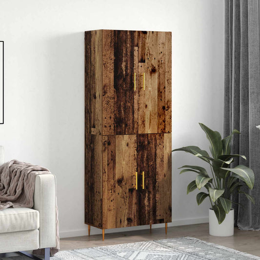 Skåp Gammalt trä 69,5 x 34 x 180 cm Konstruerat trä