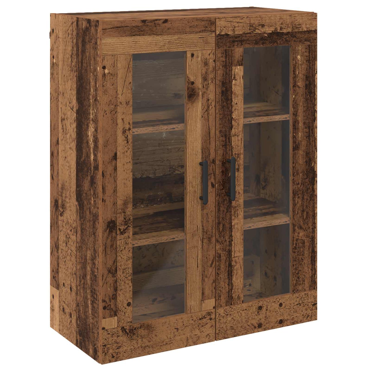 Väggmonterade Skåp 2 pcs Gammalt trä 69,5 x 34 x 90 cm