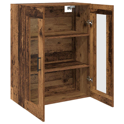 Väggmonterade Skåp 2 pcs Gammalt trä 69,5 x 34 x 90 cm