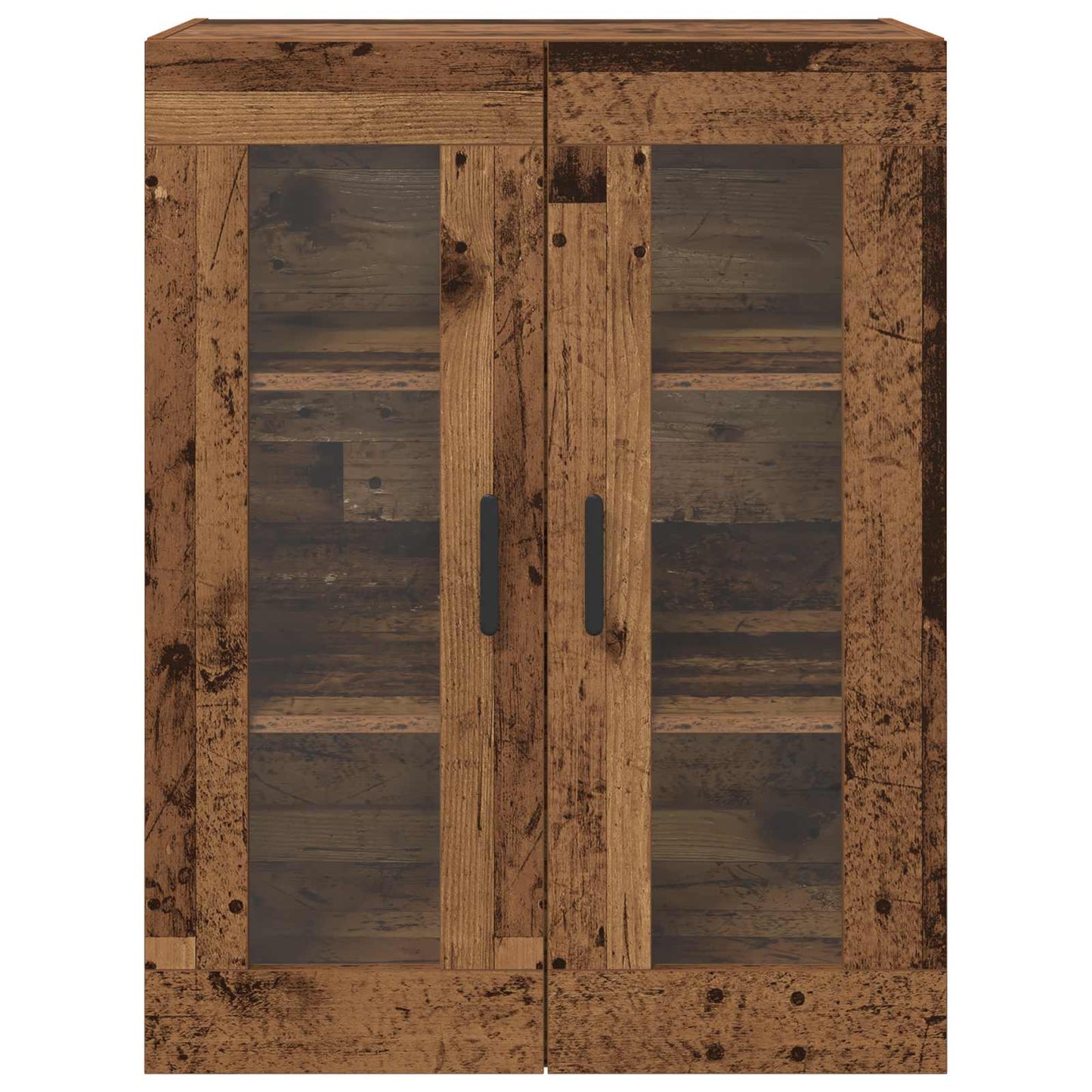 Väggmonterade Skåp 2 pcs Gammalt trä 69,5 x 34 x 90 cm
