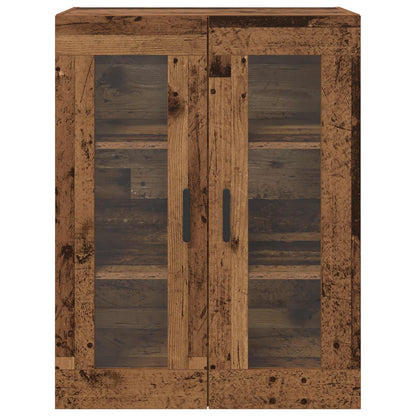 Väggmonterade Skåp 2 pcs Gammalt trä 69,5 x 34 x 90 cm