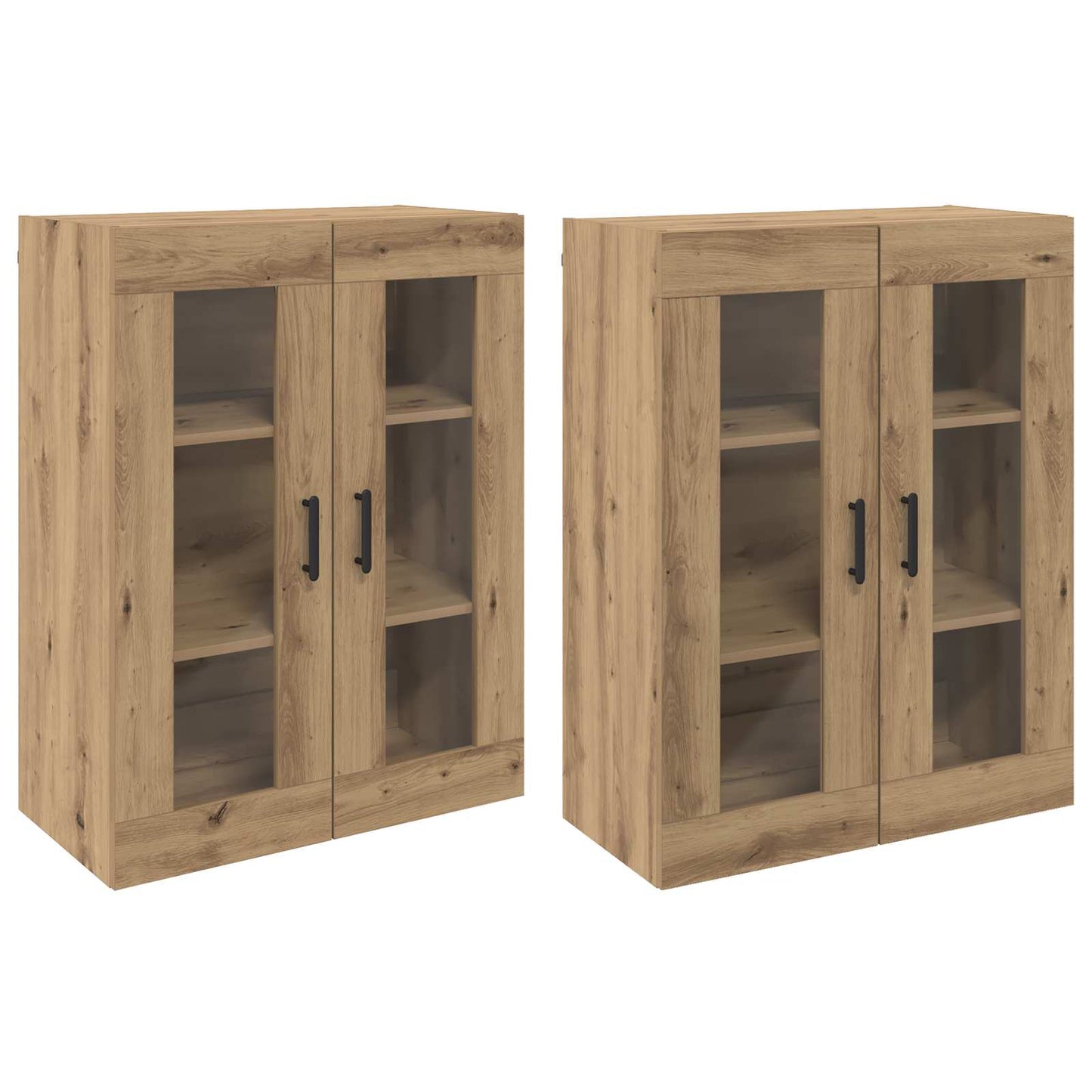 Väggmonterade Skåp 2 pcs artisan ek 69,5 x 34 x 90 cm