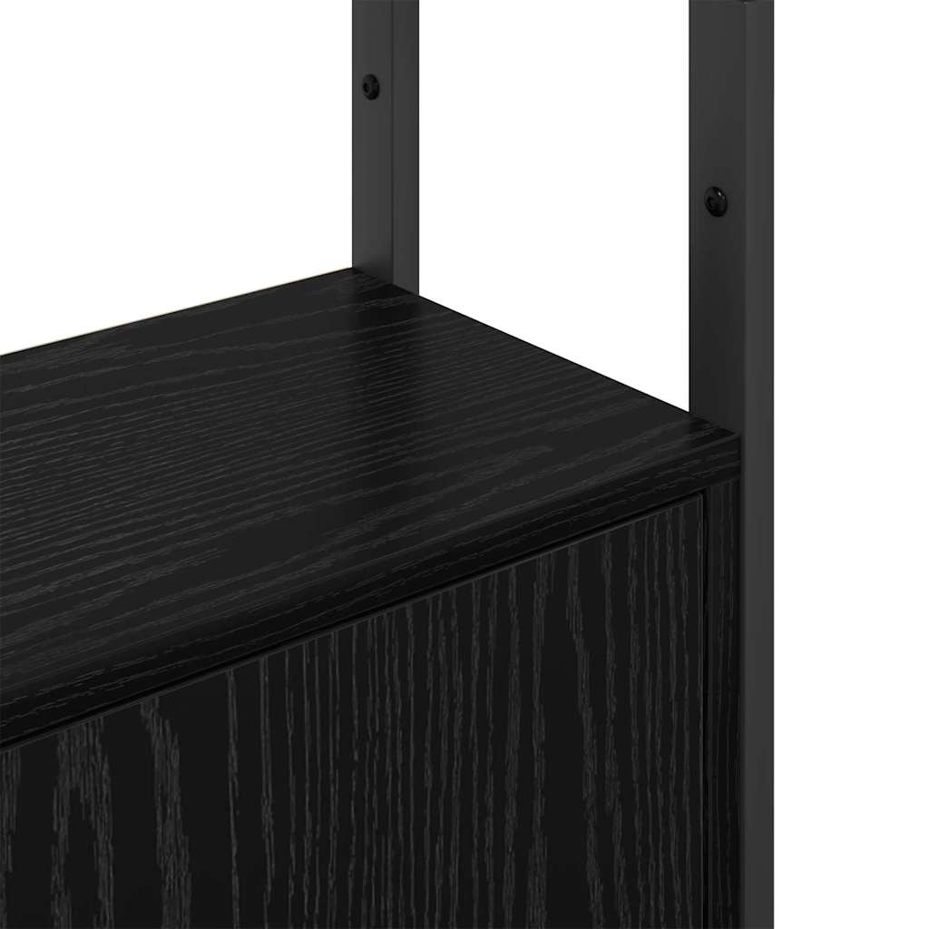 Bokhylla Svart Ek 40 x 24 x 161 cm