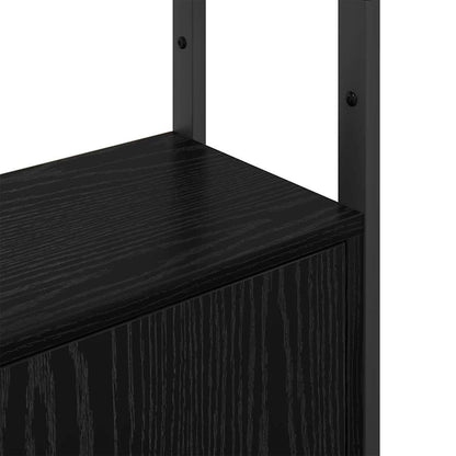 Bokhylla Svart Ek 40 x 24 x 161 cm