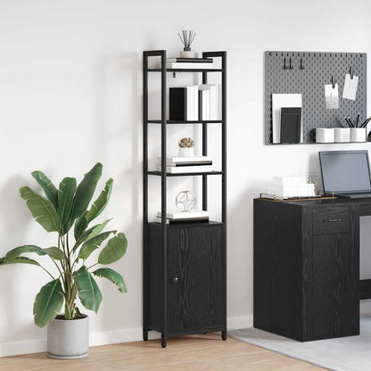 Bokhylla Svart Ek 40 x 24 x 161 cm