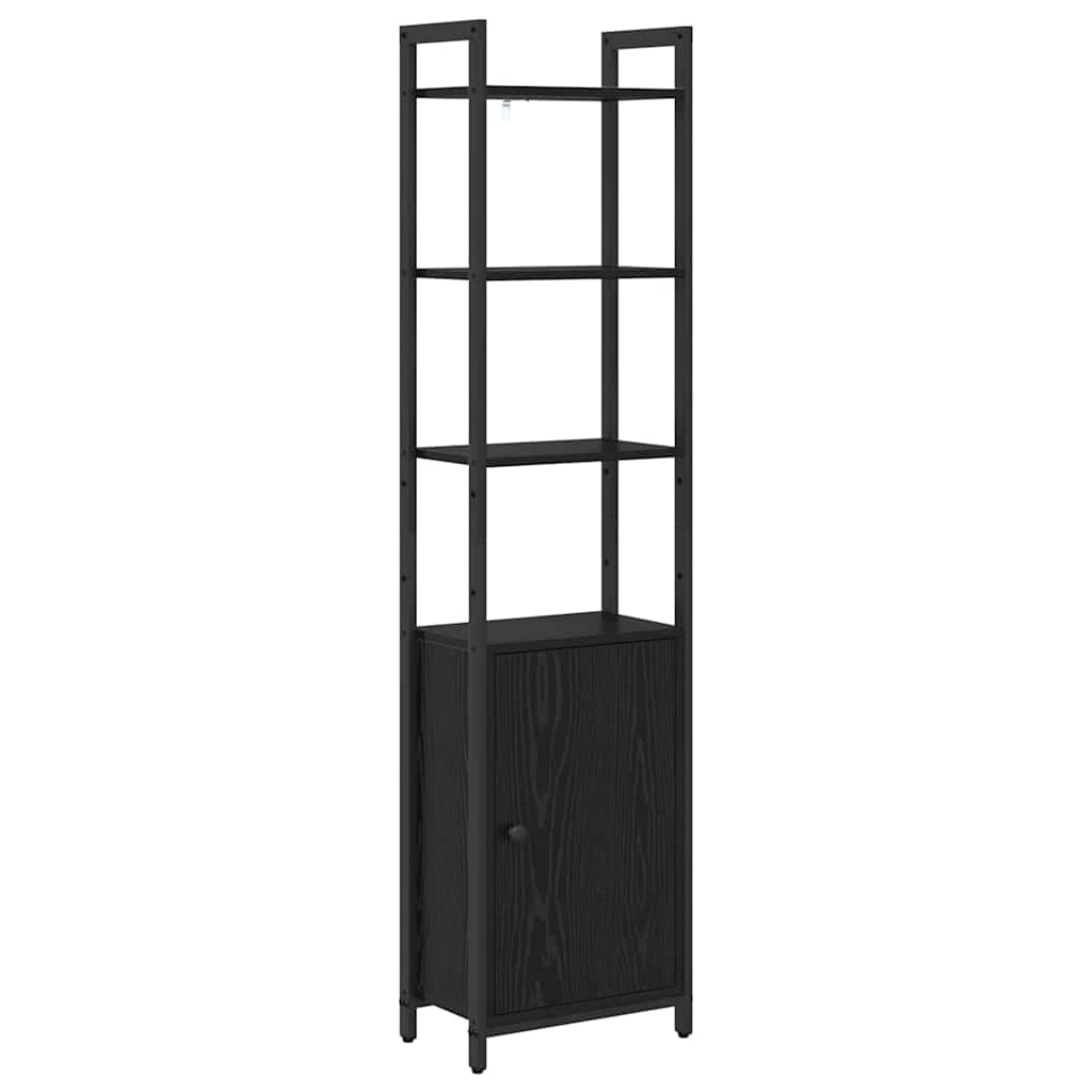 Bokhylla Svart Ek 40 x 24 x 161 cm