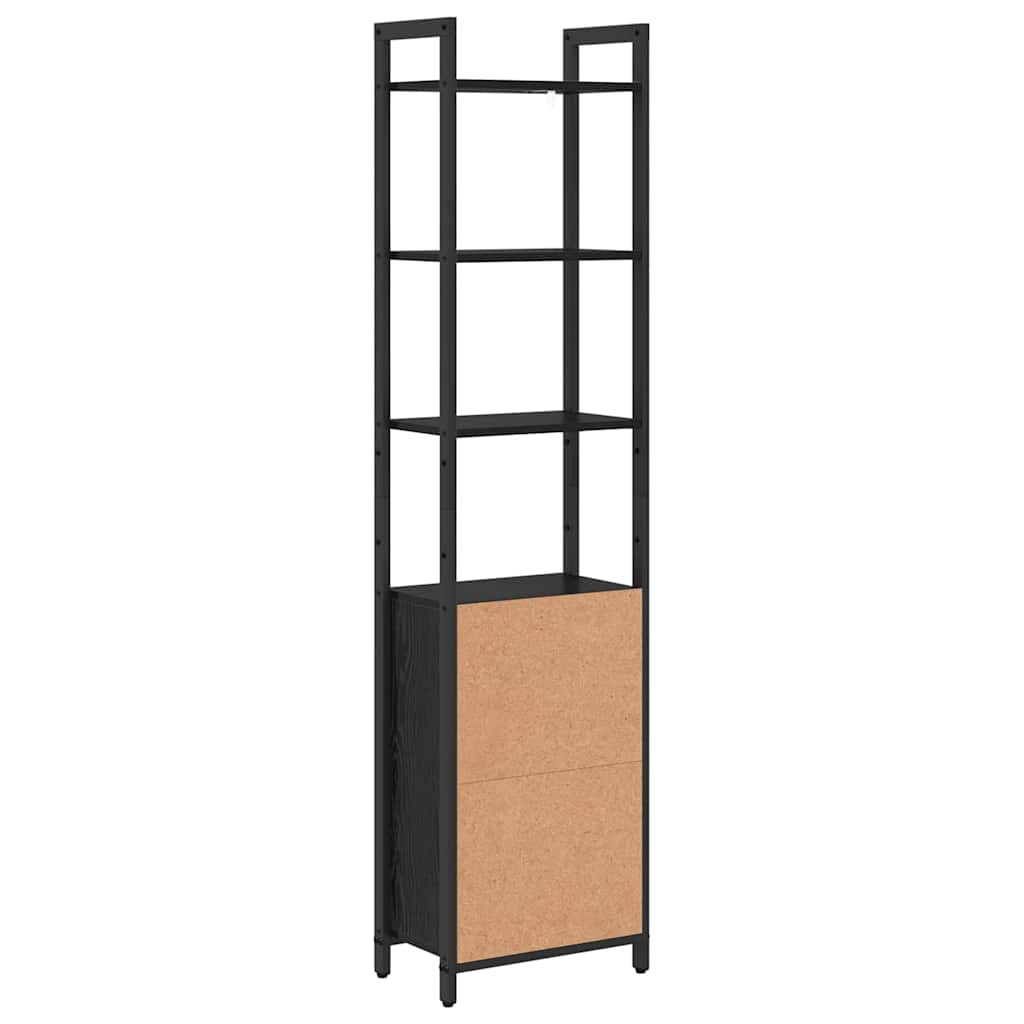 Bokhylla Svart Ek 40 x 24 x 161 cm
