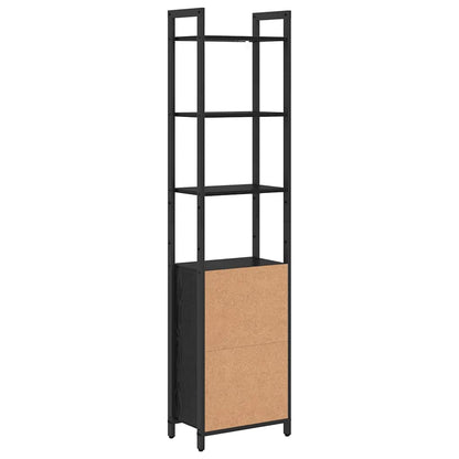 Bokhylla Svart Ek 40 x 24 x 161 cm