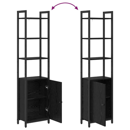Bokhylla Svart Ek 40 x 24 x 161 cm