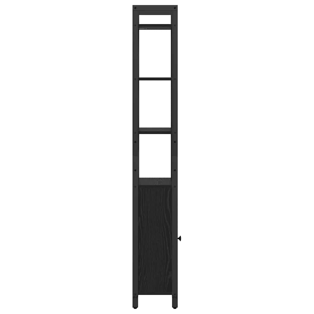 Bokhylla Svart Ek 40 x 24 x 161 cm