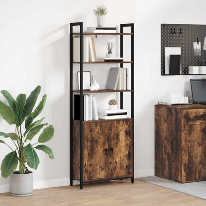 Bokhylla Rökfärgad Ek 60 x 24 x 161 cm