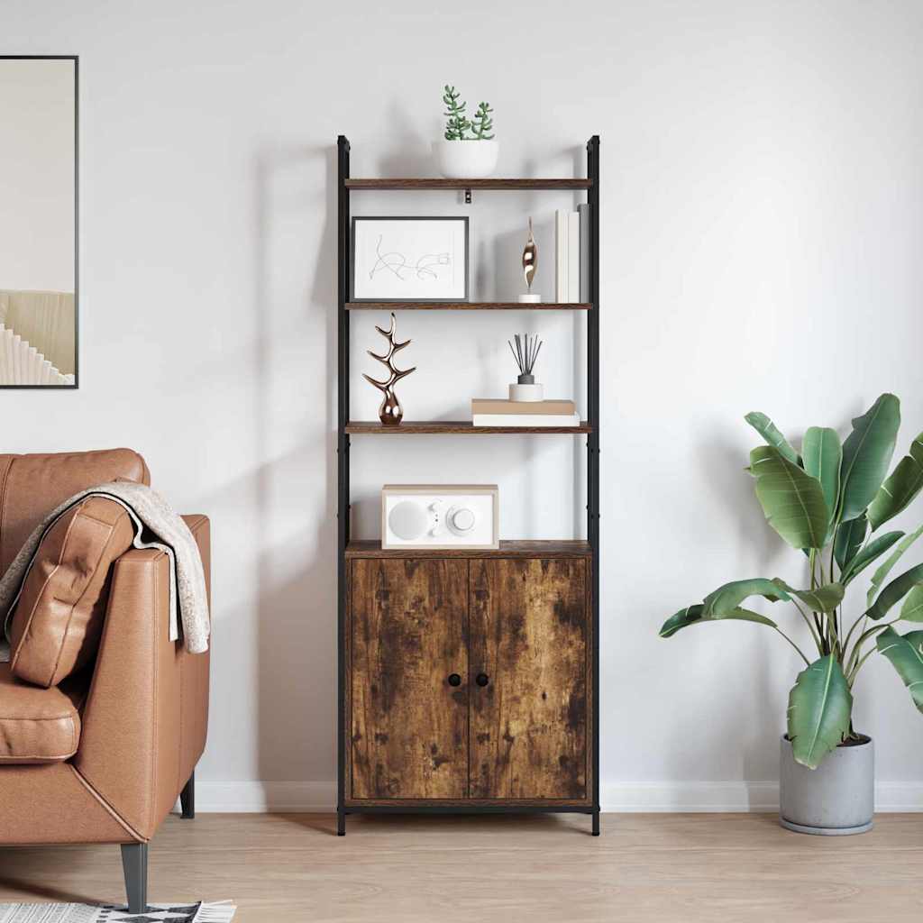 Bokhylla Rökfärgad Ek 60 x 24 x 161 cm