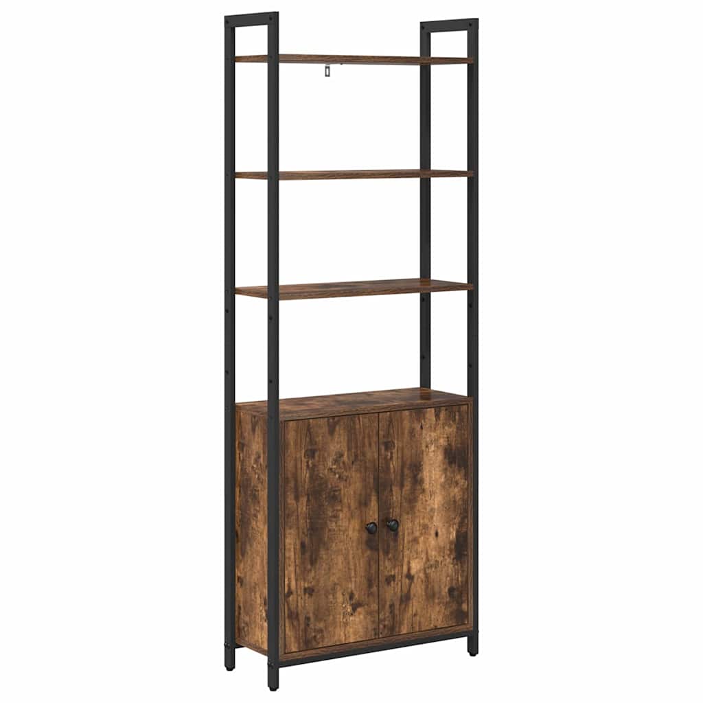 Bokhylla Rökfärgad Ek 60 x 24 x 161 cm