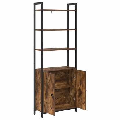 Bokhylla Rökfärgad Ek 60 x 24 x 161 cm