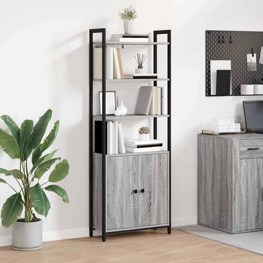 Bokhylla Sonoma Grå 60 x 24 x 161 cm