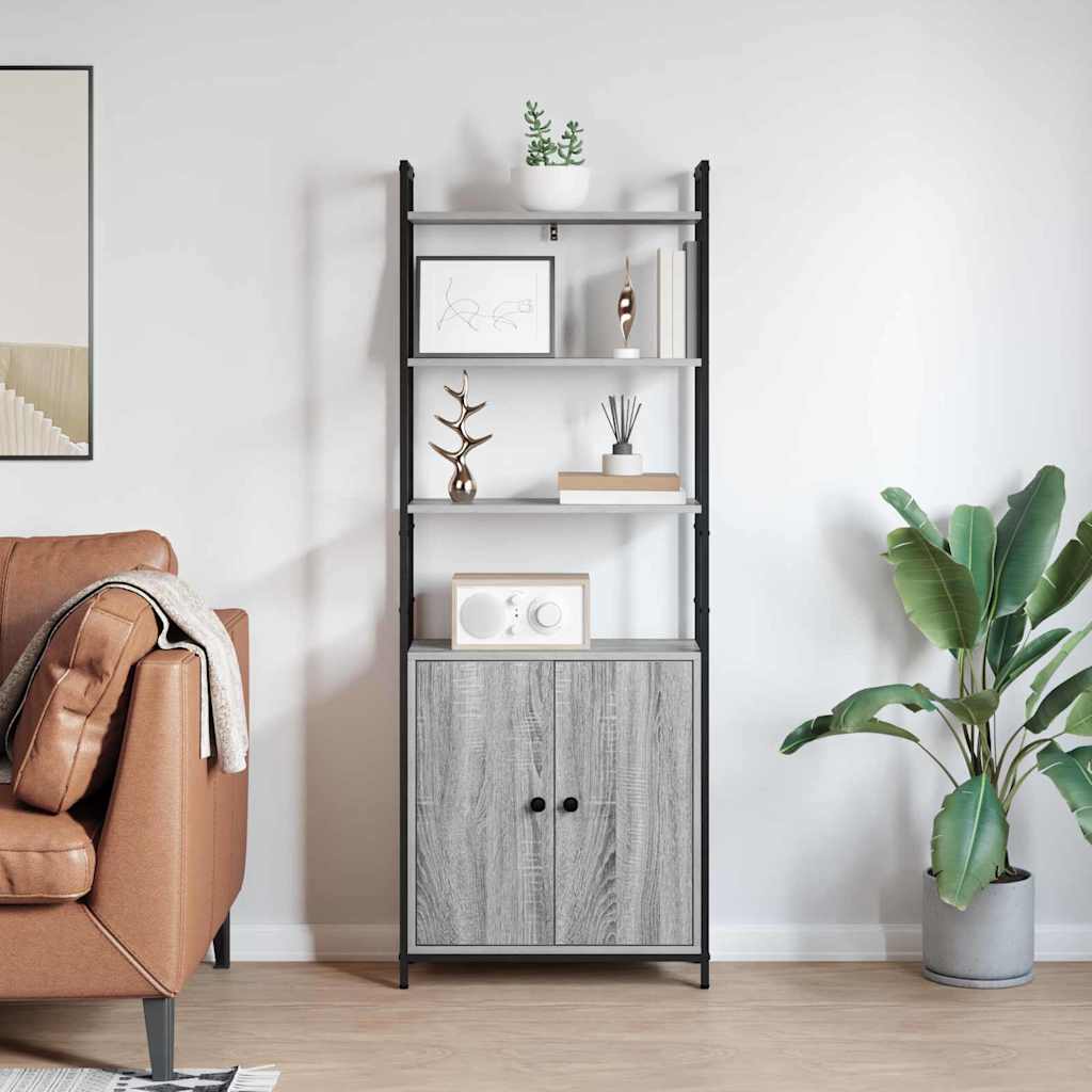 Bokhylla Sonoma Grå 60 x 24 x 161 cm