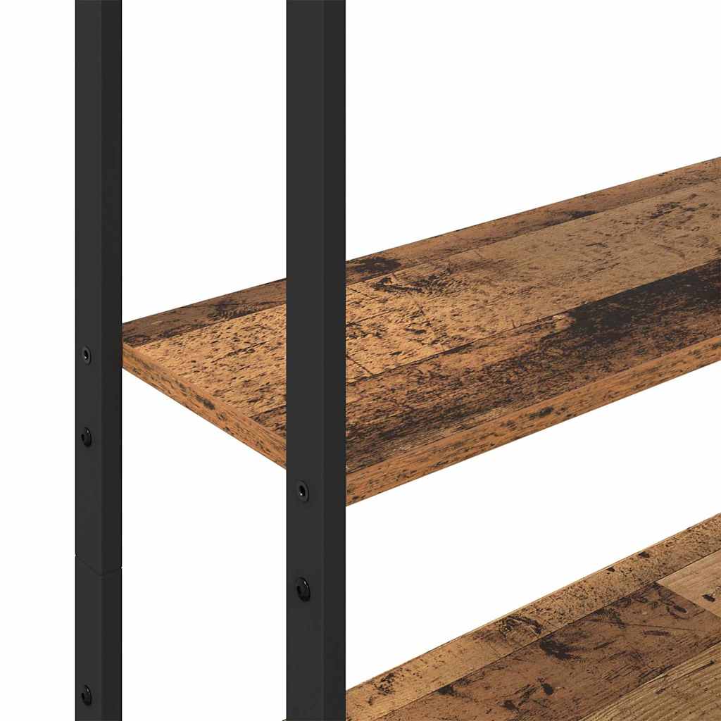 Bokhylla Åldrat Trä 60 x 24 x 161 cm