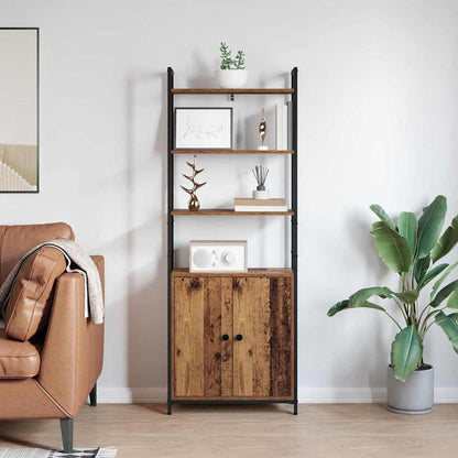 Bokhylla Åldrat Trä 60 x 24 x 161 cm