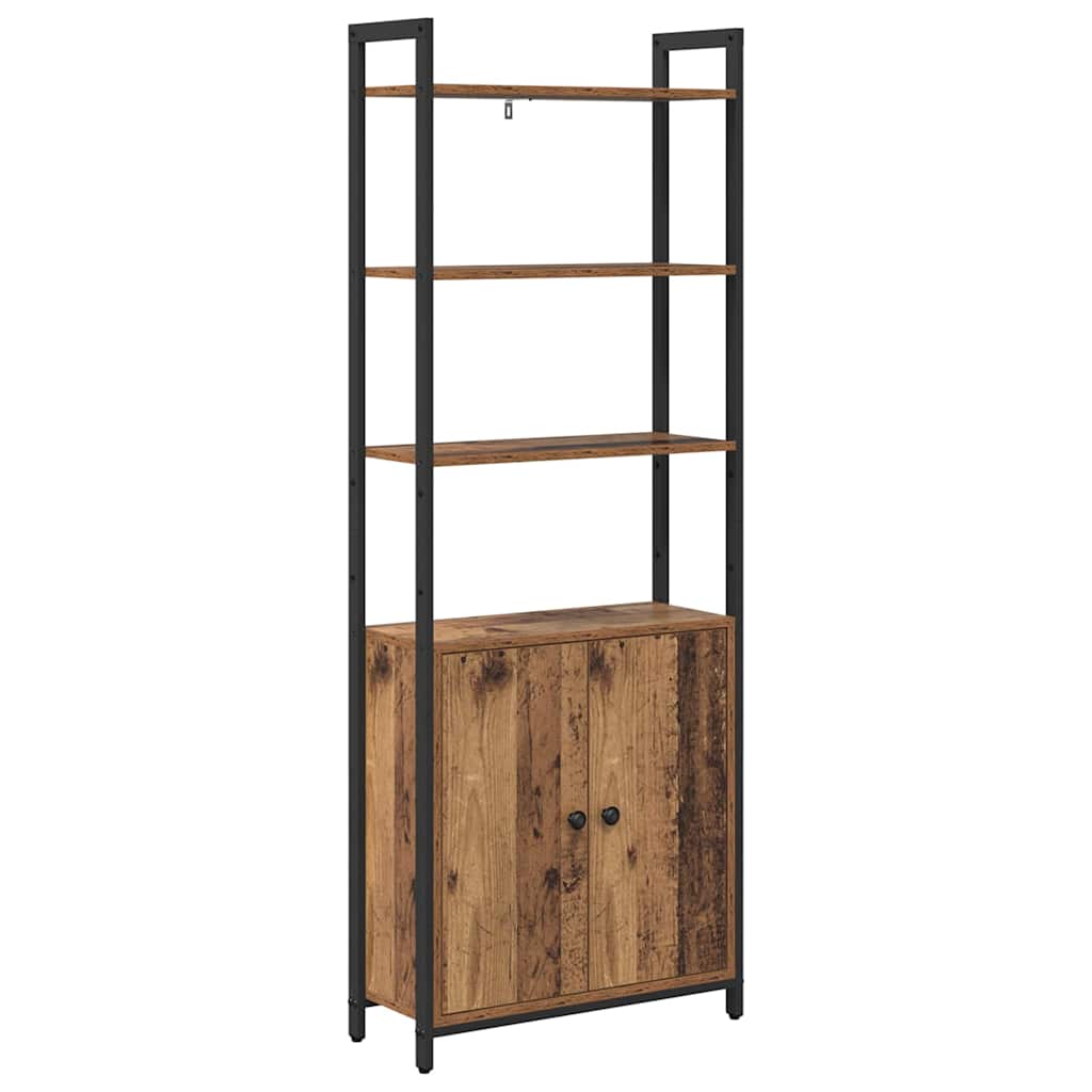 Bokhylla Åldrat Trä 60 x 24 x 161 cm