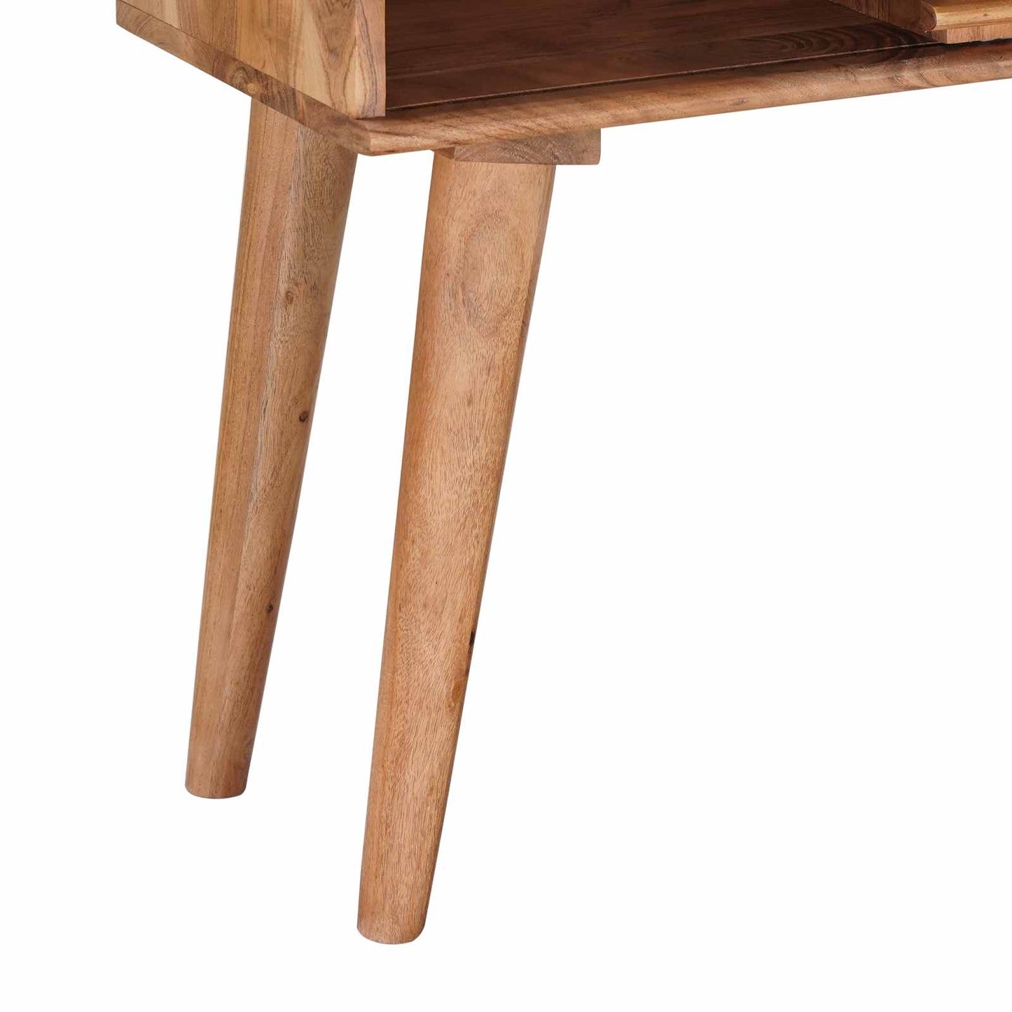 Slutbord med lagring med dörr Naturfärg 100 x 30 x 75 cm