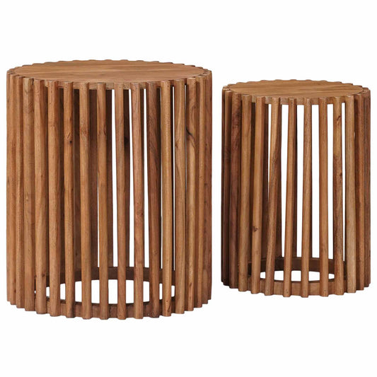 Sidobord Brun med lagring med dörr 40 x 40 x 45 cm