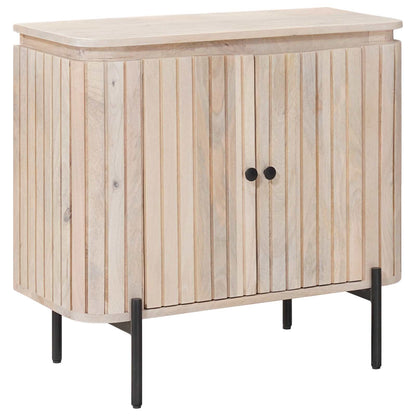 Skåp trä 70 x 30 x 65 cm Massivt mangoträ och konstruerat trä