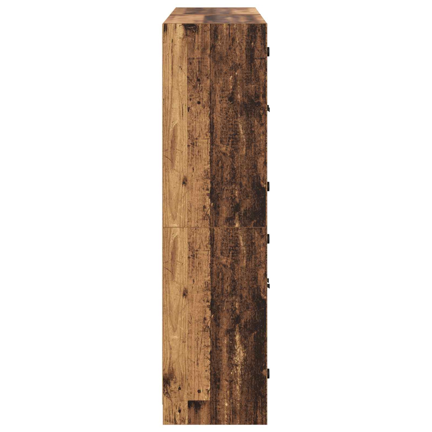 Skåp 2 pcs Gammalt trä 68 x 37 x 142 cm Konstruerat trä