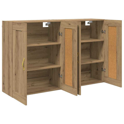 Väggmonterat skåp 2 pcs Artisan Ek 69,5 x 34 x 90 cm