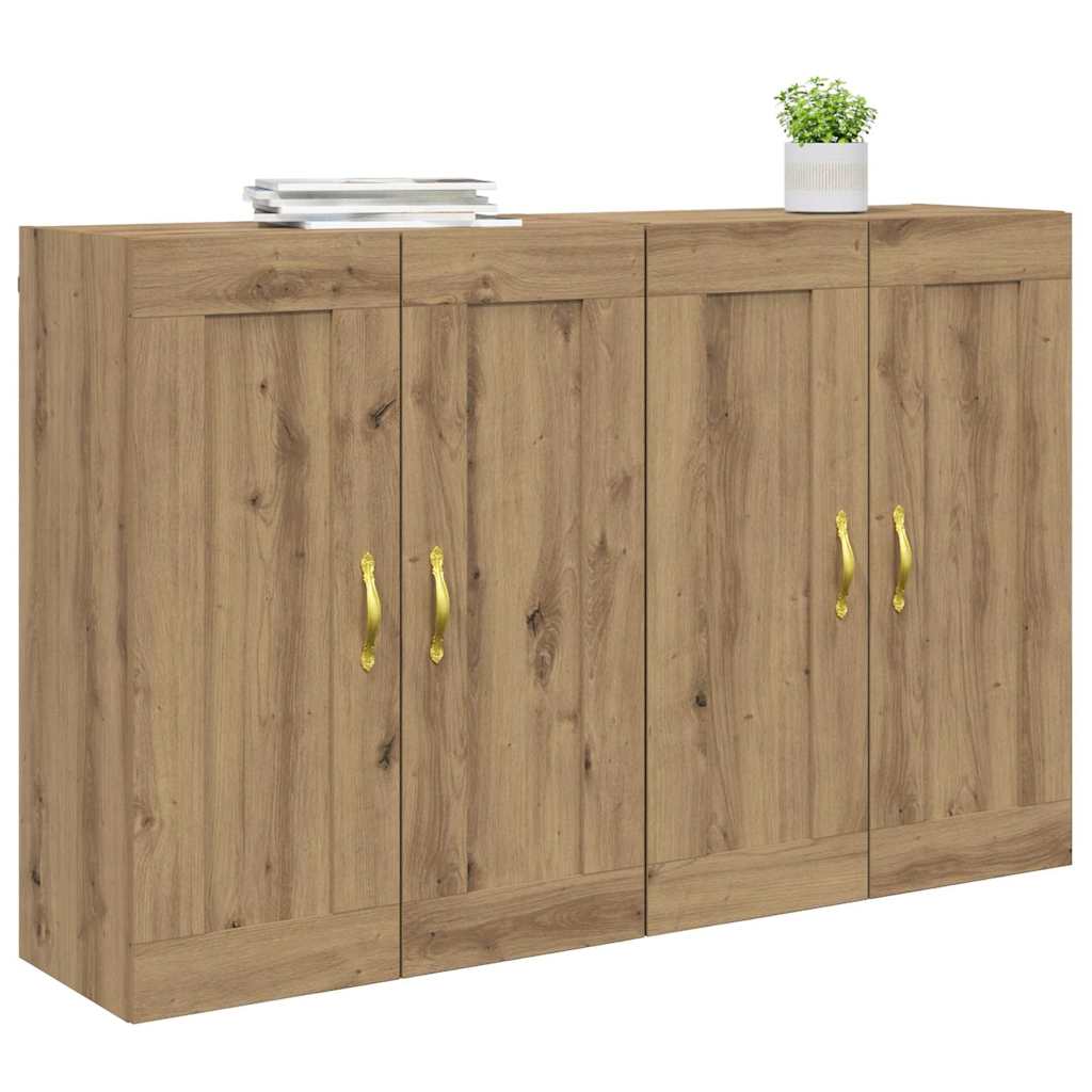 Väggmonterat skåp 2 pcs Artisan Ek 69,5 x 34 x 90 cm