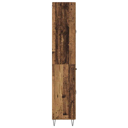 Skåp Åldrat Trä med låda 69,5 x 34 x 180 cm