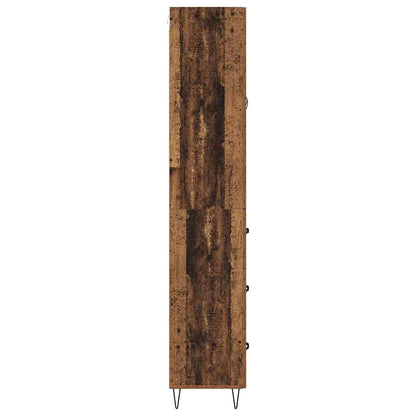 Skåp Åldrat Trä med låda 69,5 x 34 x 180 cm