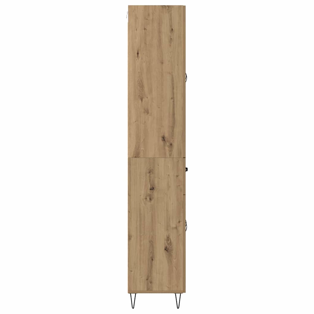 Skåp Artisan Ek med låda 69,5 x 34 x 180 cm