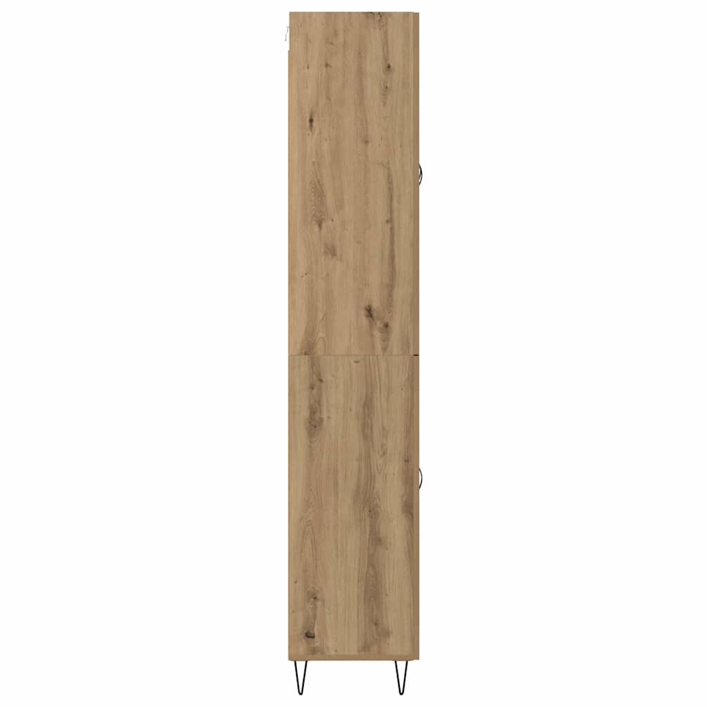 Skåp Artisan Ek med låda 69,5 x 34 x 180 cm