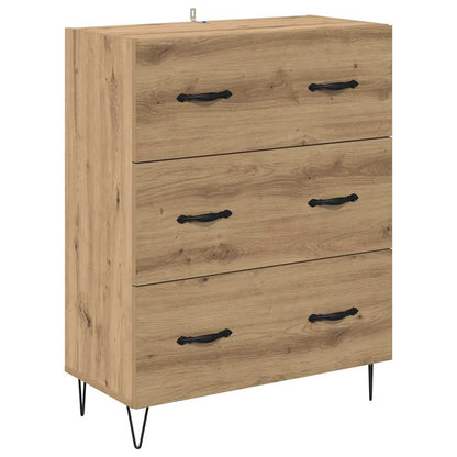 Skåp Artisan Ek med låda 69,5 x 34 x 180 cm
