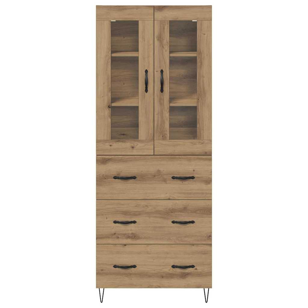 Skåp Artisan Ek med låda 69,5 x 34 x 180 cm