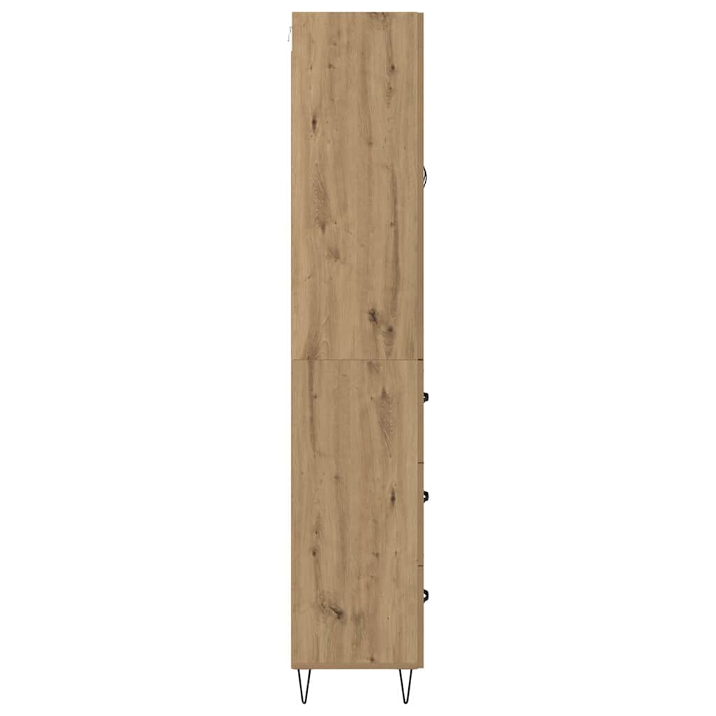 Skåp Artisan Ek med låda 69,5 x 34 x 180 cm
