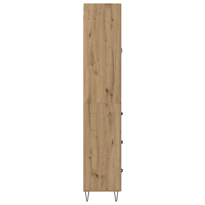 Skåp Artisan Ek med låda 69,5 x 34 x 180 cm