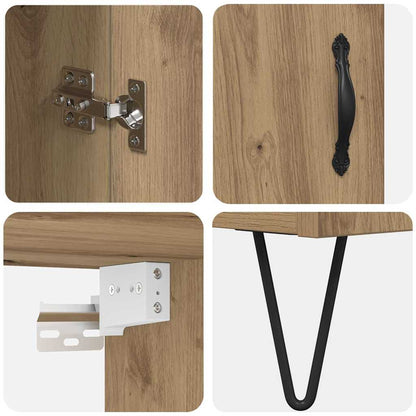 Skåp Artisan Ek 69,5 x 34 x 180 cm Konstruerat trä