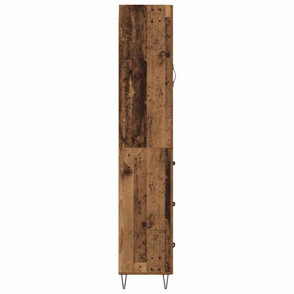 Skåp Åldrat Trä med låda 69,5 x 34 x 180 cm