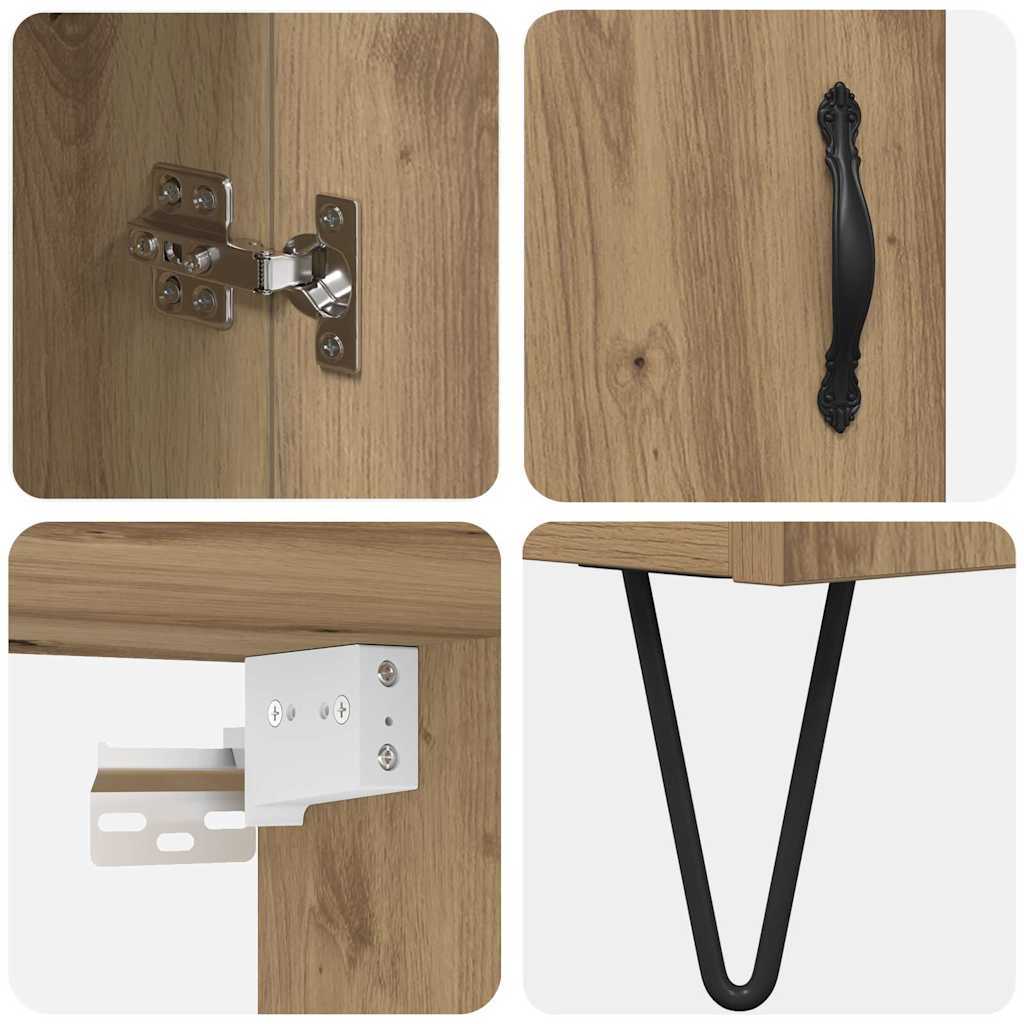 Skåp Artisan Ek 69,5 x 34 x 180 cm Konstruerat trä