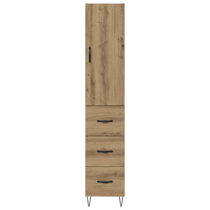Skåp Artisan Ek med låda 69,5 x 34 x 180 cm