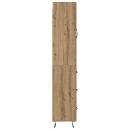 Skåp Artisan Ek med låda 69,5 x 34 x 180 cm