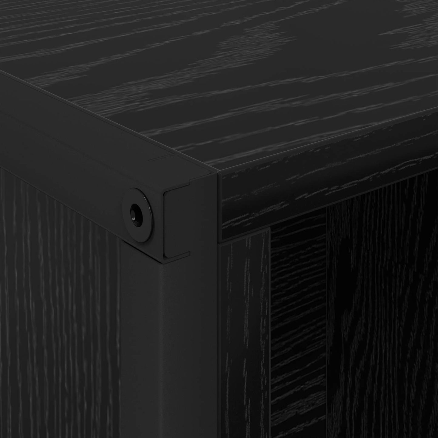 Bokskåp 2 pcs Svart Ek 99,5 x 30 x 108 cm Konstruerat trä