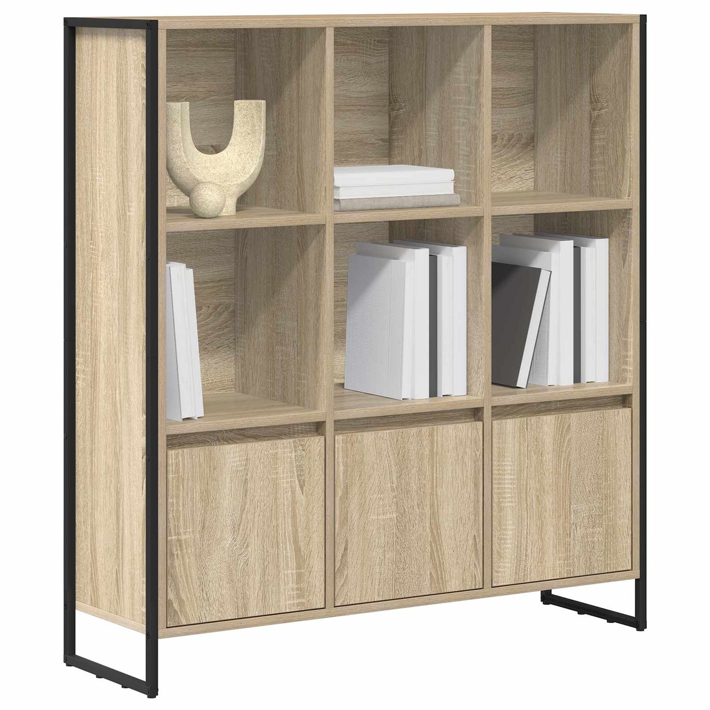 Bokskåp 2 pcs Sonoma 99,5 x 30 x 108 cm Konstruerat trä