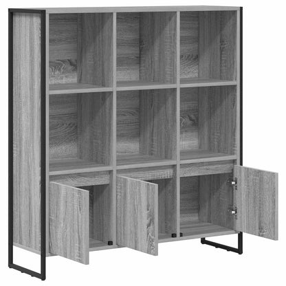 Bokskåp 2 pcs Grå Sonoma 99,5 x 30 x 108 cm Konstruerat trä