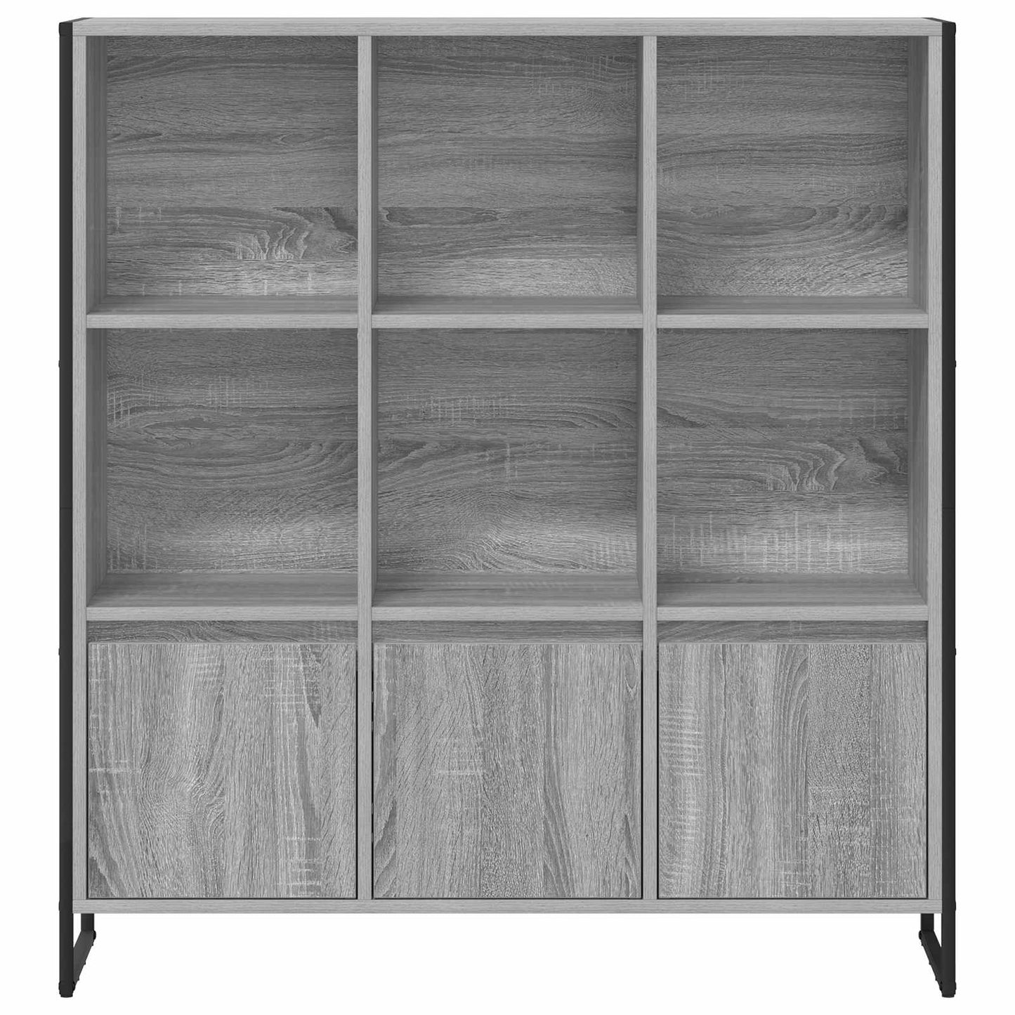 Bokskåp 2 pcs Grå Sonoma 99,5 x 30 x 108 cm Konstruerat trä
